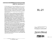 Fbii XL-21 Owner's Manual