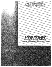 Clifford Premier Owner's Manual