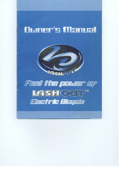 Electrik Motion lashout Owner's Manual