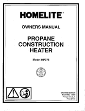 Homelite HP375 Owner's Manual