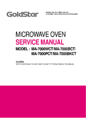 Goldstar MA-7000BCT Service Manual