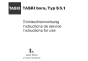 Taski Bora S5.1 Instructions For Use Manual