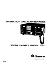 Swann 260 Operation And Maintenance