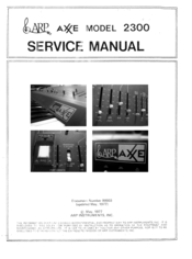 Arp AXXE 2300 Service Manual