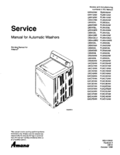 Amana PLWA80AL Service Manual