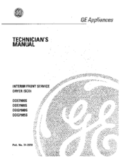 GEAppliances DDE7980S Technician Manual