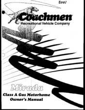 Coachmen RV Mirada Owner's Manual