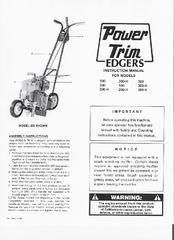 Power Trim 200 Instruction Manual