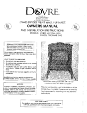 Dovre DV400 Owner's Manual