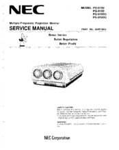 NEC PG-9100G Service Manual