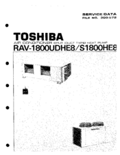 Toshiba RAV-S1800HE8 Service Data