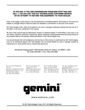 Gemini CDMP-2700 Manual