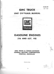 GMC 637 V8 Overhaul Manual