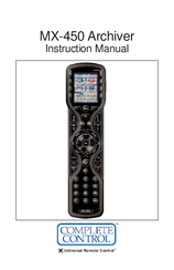 Complete Control MX-450 Archiver Instruction Manual
