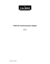Calibre PCI90 I2C User Manual