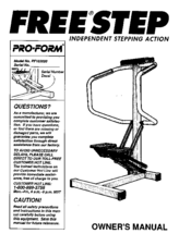 Pro-Form Free Step PF103020 Owner's Manual
