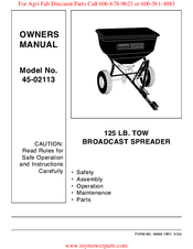 Agri-Fab 45-02113 Owner's Manual