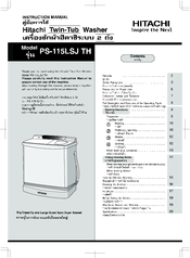 Hitachi PS-115LSJ TH Instruction Manual