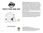 ADJ WiFly Par QA5 WH User Instructions