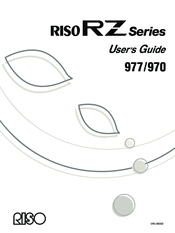 Riso RZ977 Series User Manual