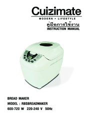 Cuizimate RBSBREADMAKER Instruction Manual