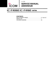 Icom IC-F4060 Service Manual