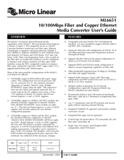Micro Linear ML6651 User Manual