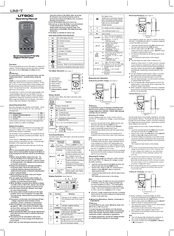 UNI-T UT90C Operating Instructions