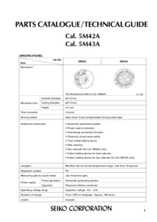 Seiko 5M43A Manuals | ManualsLib