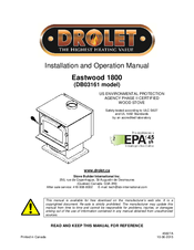 Drolet Eastwood 1800 DB03161 Installation And Operation Manual