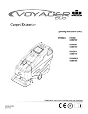 Windsor VOYDUX 10086190 Operating Instructions Manual