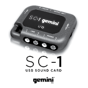 Gemini SC-1 User Manual