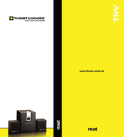 Thonet & Vander mut Operation Manual