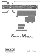 Lexicon PCM-41 Service Manual