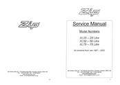 Zip XL75 Service Manual