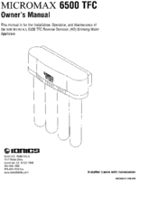 Micromax 6500 TFC Owner's Manual
