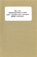 Diamond Flower Ink MG-150 User Manual