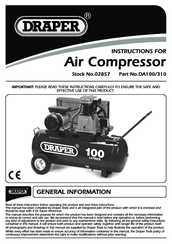 Draper DA100 Instructions Manual