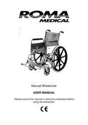 Roma Medical 1415 Self Propel Wheelchair User Manual