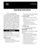 Bryant BW4 Operating Instructions