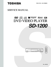 Toshiba SD-1200 Service Manual