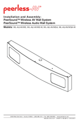 peerless-AV WL-AU-AVWSA Installation And Assembly Manual