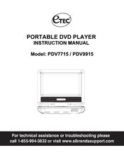Etec pdv7715 Instruction Manual