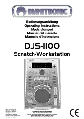 Omnitronic DJS-1100 Operating Instructions Manual
