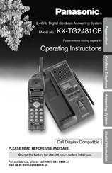 Panasonic KX-TG2481CB Operating Instructions Manual
