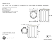 GE GFWH1200H Dimensions And Installation Information