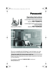 Panasonic KX-TG5431C Operating Instructions Manual