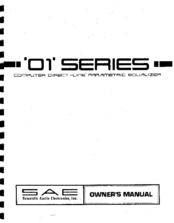 SAE E101 Owner's Manual