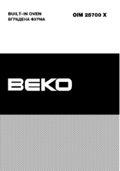 Beko OIM 25700 X Manual