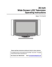 Oriental Pacific TC1572LCD Operating Instructions Manual
